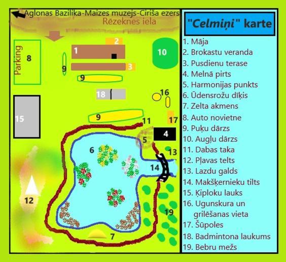 Idilliska Latgaliesu Lauku Maja Ar Melno Pirti Villa Aglona Exterior photo