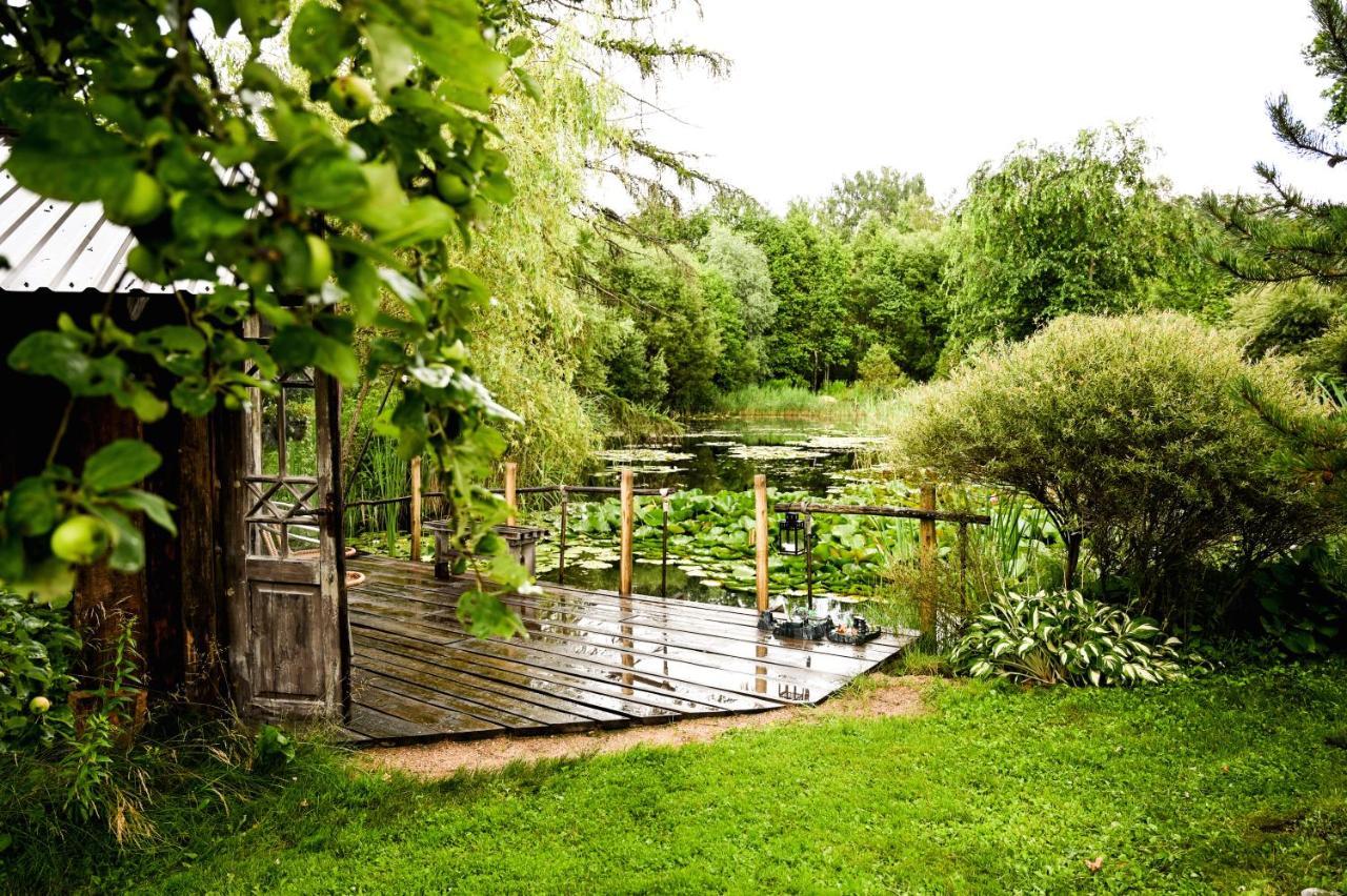 Idilliska Latgaliesu Lauku Maja Ar Melno Pirti Villa Aglona Exterior photo